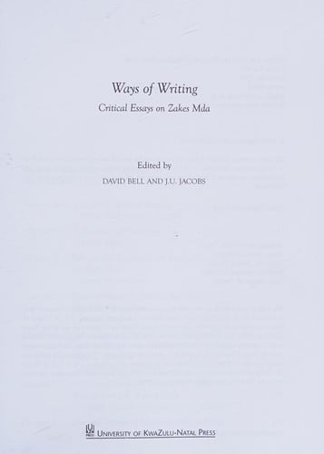 Ways of writing