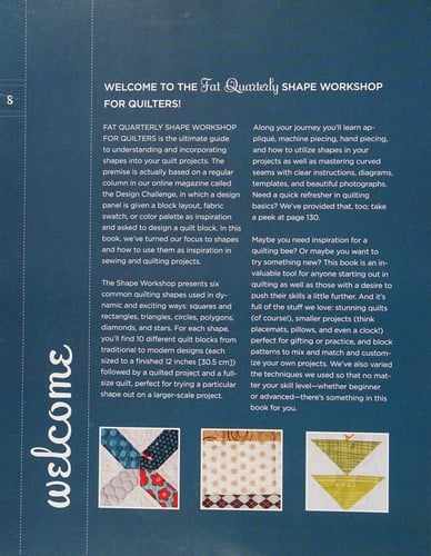 Fat quarterly's shape workshop