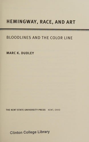 Hemingway, race, and art
