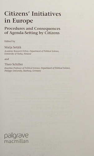 Citizens' initiatives in Europe