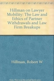 Hillman on lawyer mobility