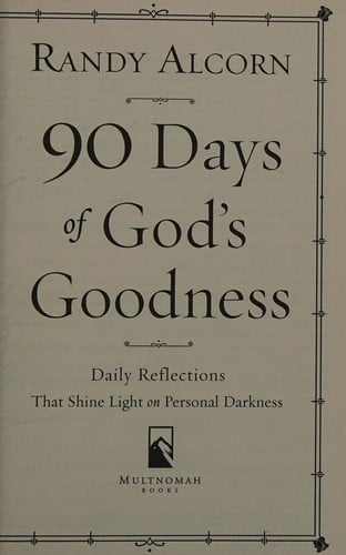 90 days of God's goodness