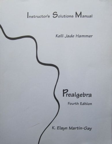 Instructor's Solutions Manual - Prealgebra