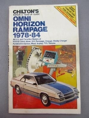 Chilton's repair & tune-up guide, Omni, Horizon, Rampage, 1978-84