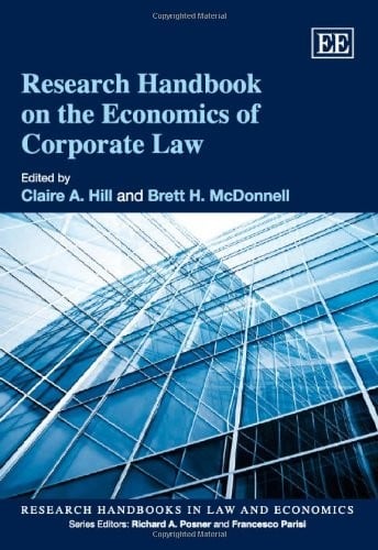 Research handbook on the economics of corporate law