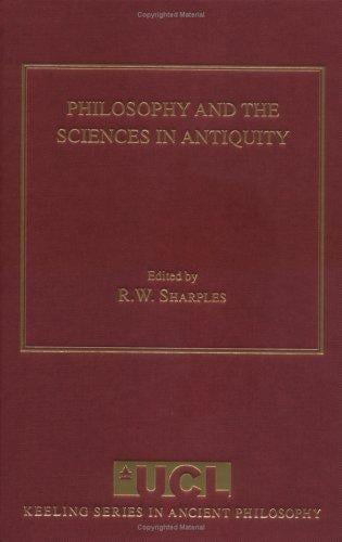Philosophy and the sciences in antiquity