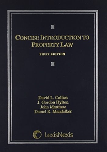 Concise introduction to property law