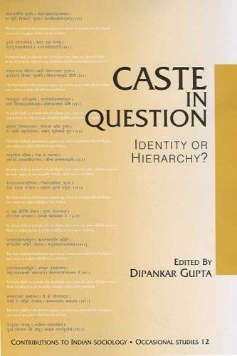 Caste in Question: Identity or Hierarchy (Contributions to Indian Sociology: Occasional Studies, 12) (Contributions to Indian Sociology series)