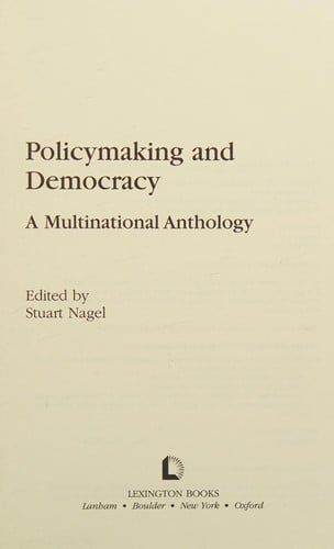Policymaking and democracy