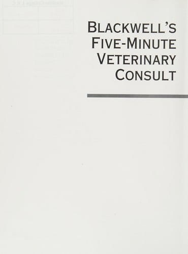 Blackwell's five-minute veterinary consult