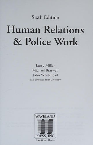 Human relations & police work