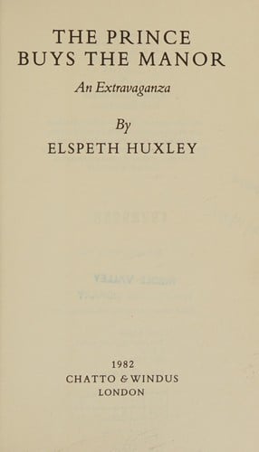 The Prince buys the Manor