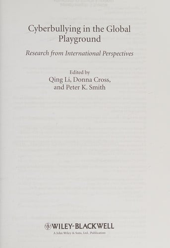 Cyberbullying in the global playground