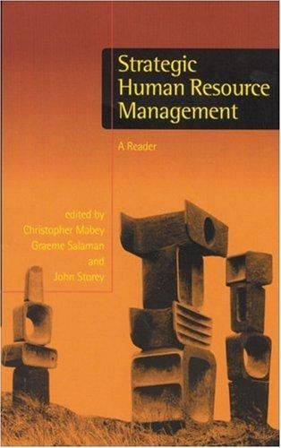 Strategic human resource management