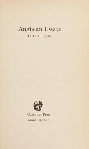 Anglican essays