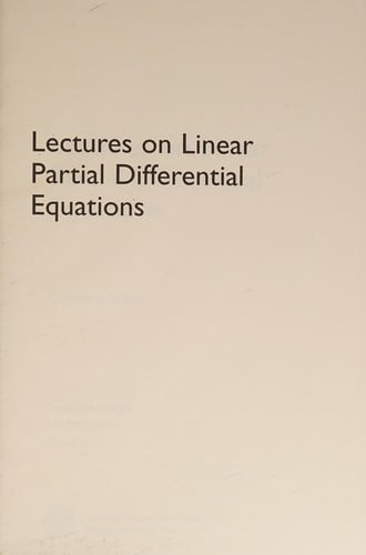 Lectures on linear partial differential equations