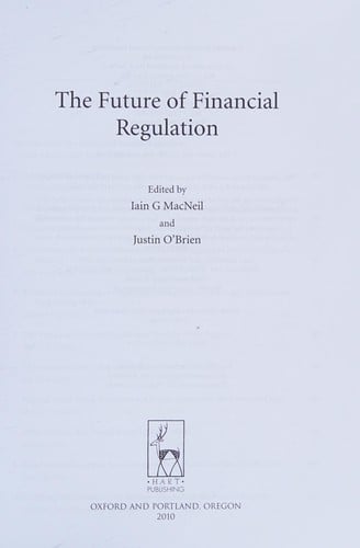 The future of financial regulation