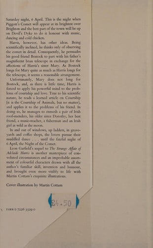 Bostock and Harris or the night of the comet