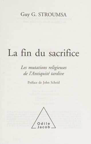 La fin du sacrifice