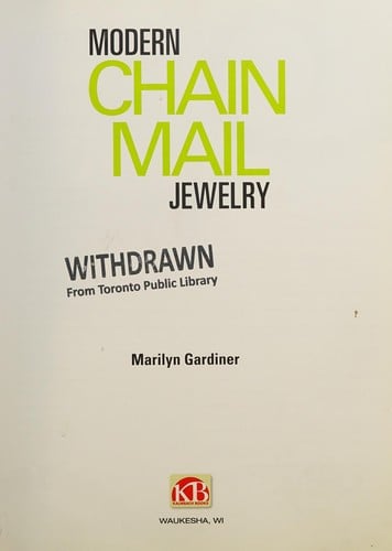 Modern chain mail jewelry