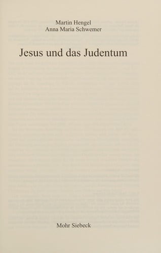 Jesus und das Judentum