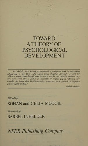 Toward a theory of psychological development