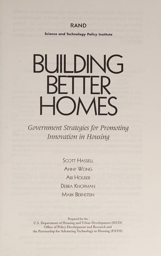 Building better homes
