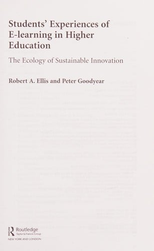 Students' experiences of e-learning in higher education