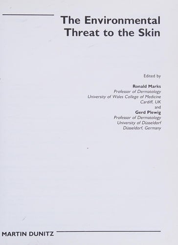 The Environmental threat to the skin