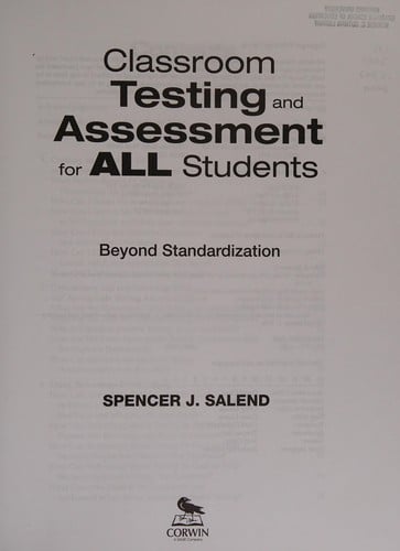Classroom testing and assessment for all students