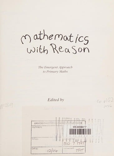Mathematics with reason