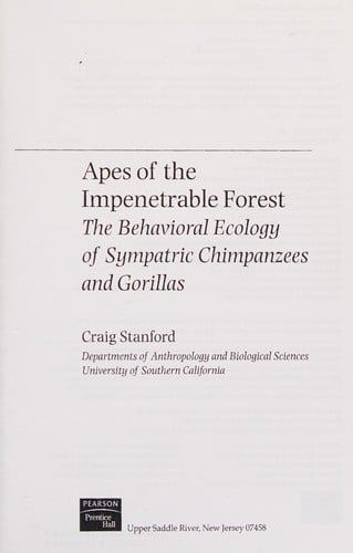 Apes of the impenetrable forest