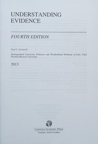 Understanding evidence