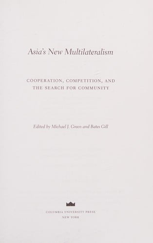 Asia's new multilateralism