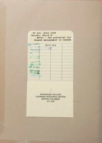 La gestion de la demande d'eau