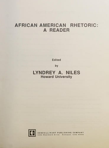 African American rhetoric