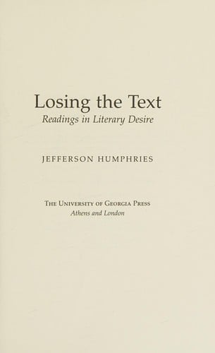 Losing the text