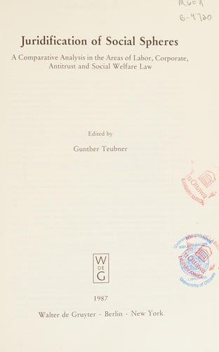 Juridification of social spheres