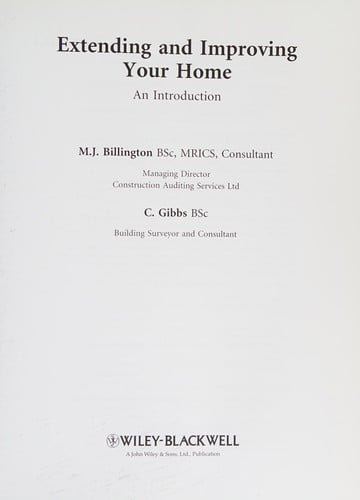 Extending and improving your home