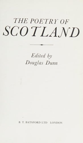 The Poetry of Scotland