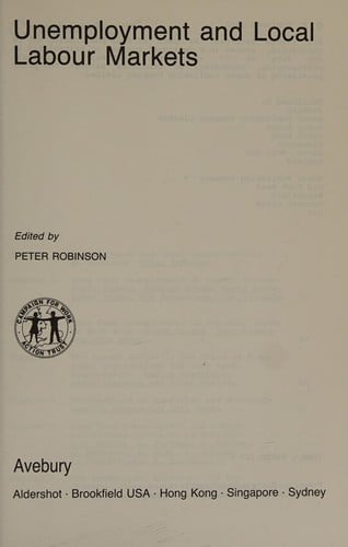 Unemployment and local labour markets