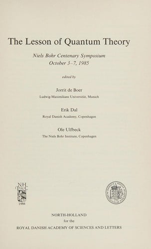 The Lesson of quantum theory