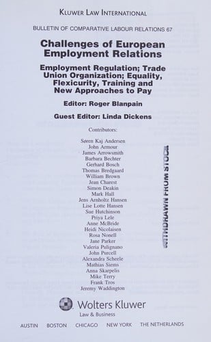 Challenges of European employment relations