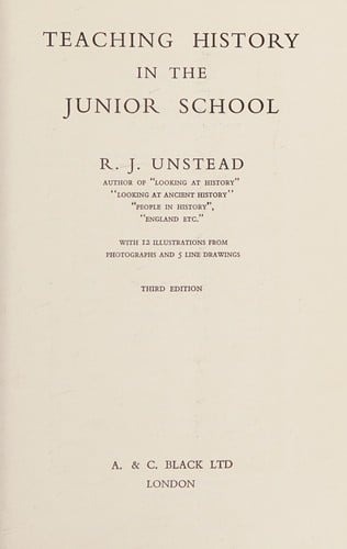 Teaching history in the junior school
