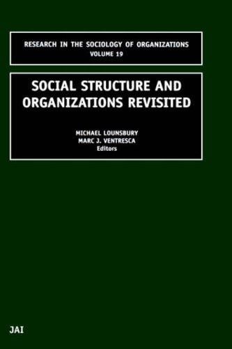 Social structure and organizations revisited