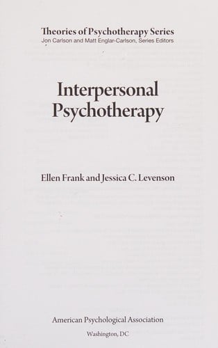 Interpersonal psychotherapy