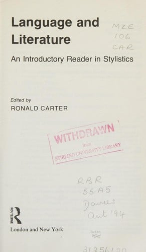Language and literature