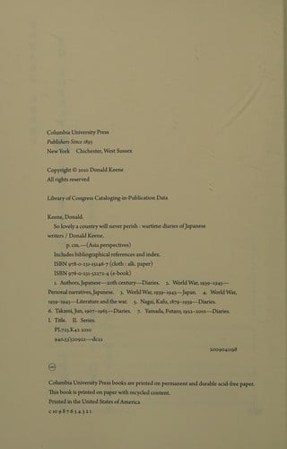 So lovely a country will never perish