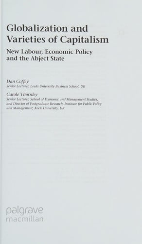 Globalization and varieties of capitalism