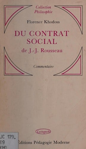 Du contrat social de Jean-Jacques Rousseau